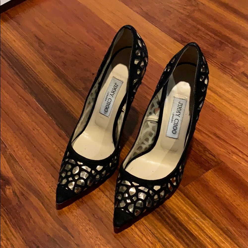 Jimmy Choo Abel Laser Cut Pumps